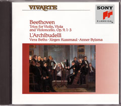 BEETHOVEN - Trios pour violon, alto et violoncellle n° 1 à 3