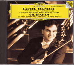 BARBER - Concerto pour violon et orchestre...
